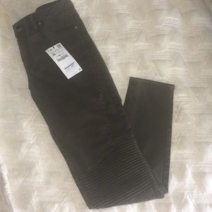 Olive/brown Zara skinny jeans